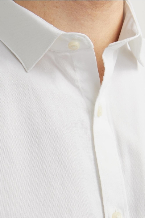 Jack & Jones witte heren overhemd | Close up