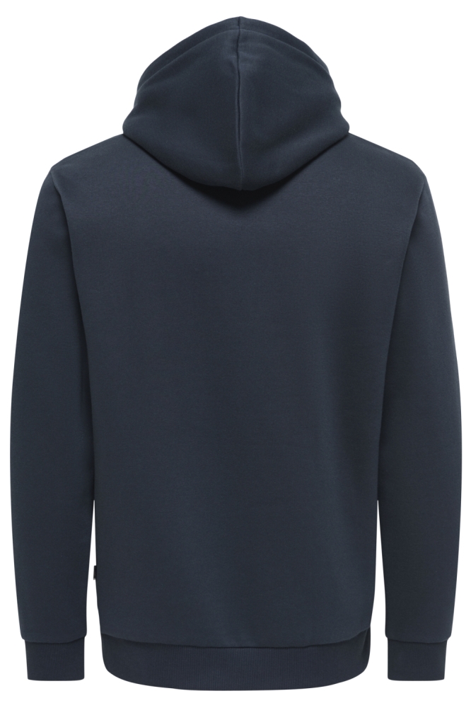 Only & Sons blauwe heren sweater | Achteraanzicht