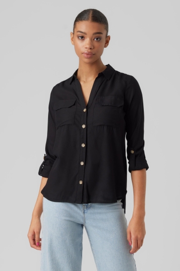 Vero Moda VMBUMPY L/S SHIRT NEW NOOS 10275283 Black