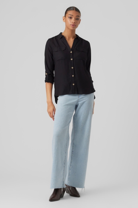 Vero Moda zwarte dames blouse | Model