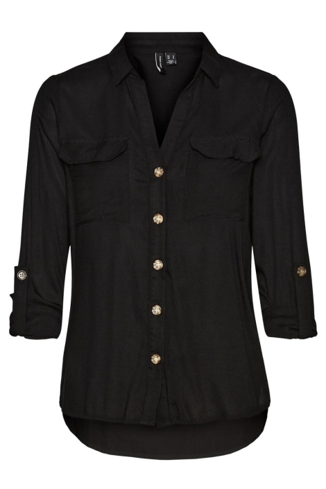 Vero Moda zwarte dames blouse | Vooraanzicht