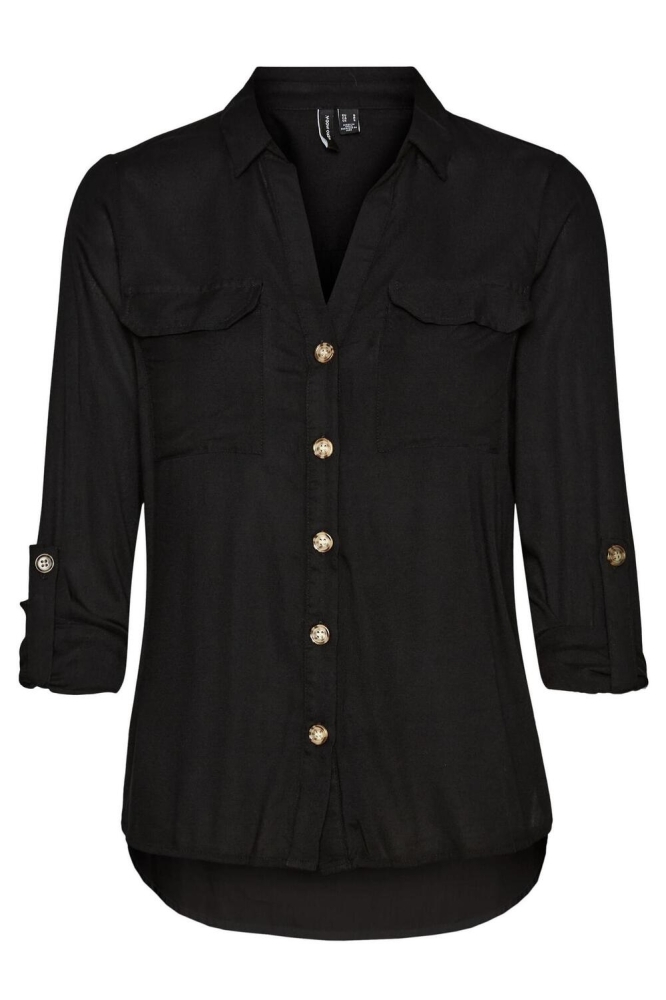Vero Moda zwarte dames blouse | Vooraanzicht