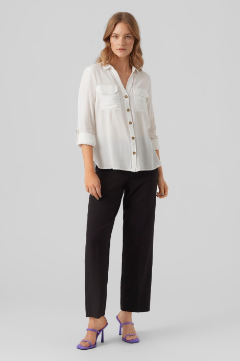 Vero Moda ecru dames blouse | Model