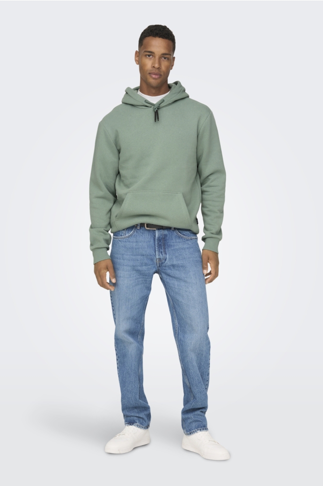 Only & Sons groene heren sweater | Model