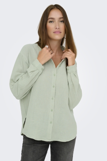 Jacqueline de Yong JDYTHEIS L/S LOOSE SHIRT WVN NOOS 15271018 Desert Sage