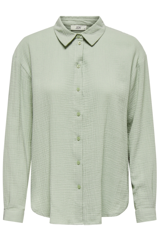 Jacqueline de Yong groene dames blouse | Vooraanzicht