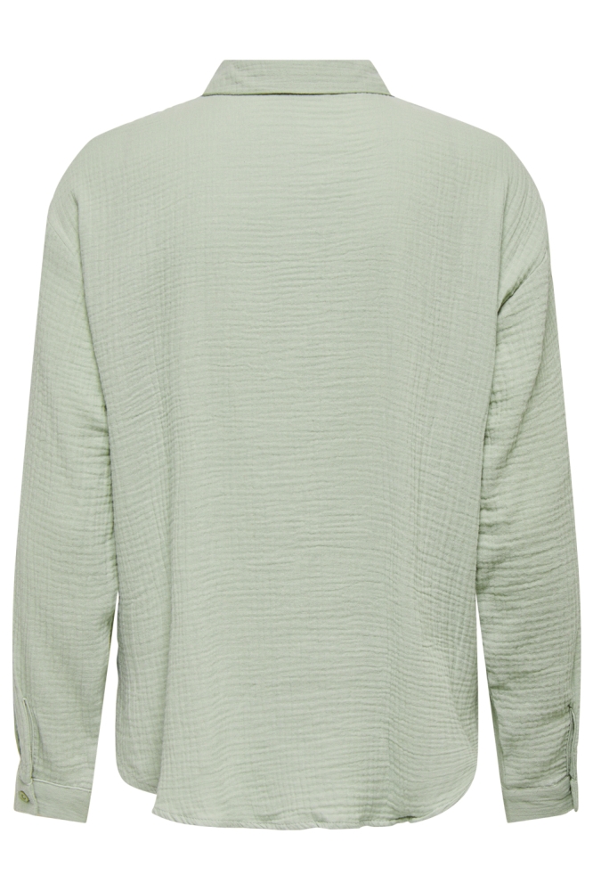 Jacqueline de Yong groene dames blouse | Achteraanzicht