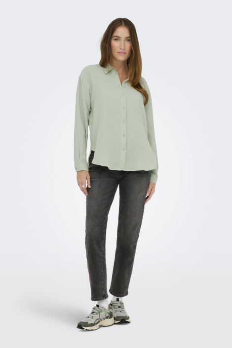 Jacqueline de Yong groene dames blouse | Model