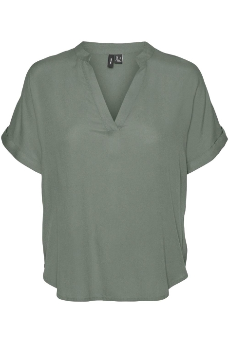 Vero Moda groene dames t-shirt | Vooraanzicht