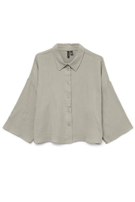 Vero Moda ecru dames blouse | Vooraanzicht
