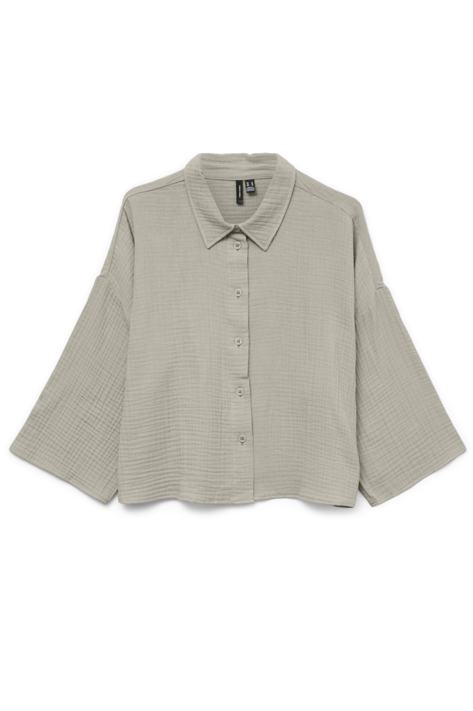 Vero Moda ecru dames blouse | Vooraanzicht