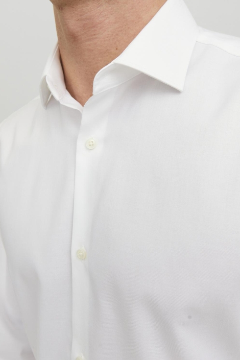Jack & Jones witte heren overhemd | Close up