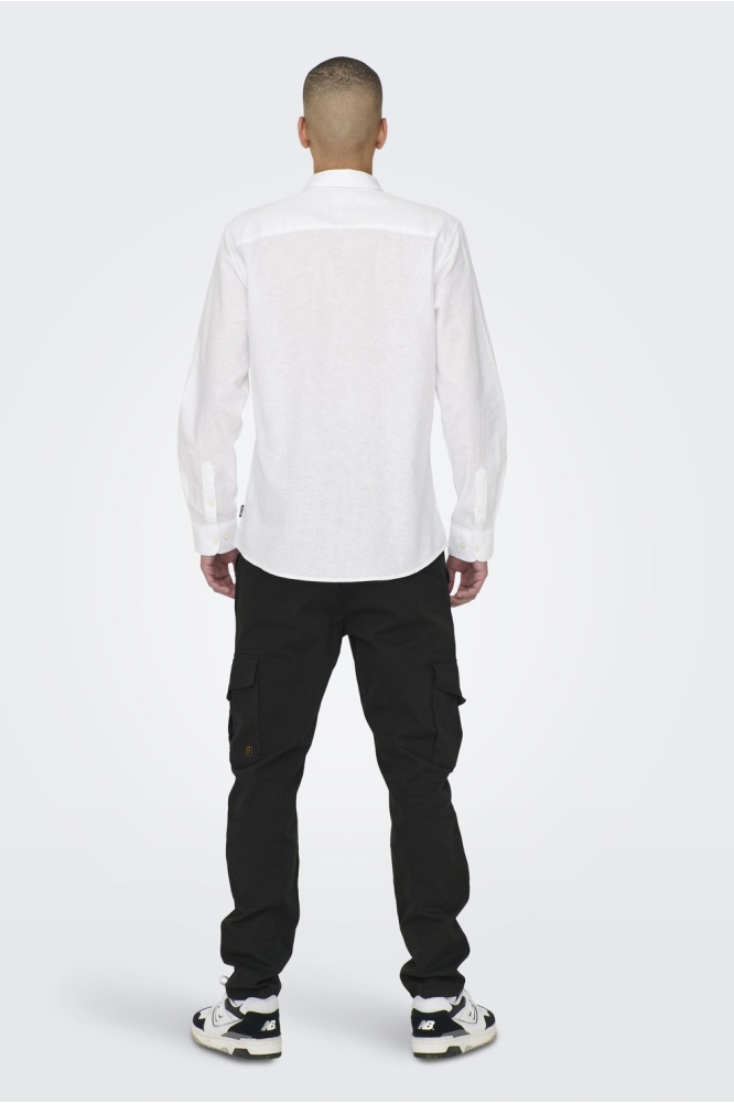 Only & Sons witte heren overhemd | Model