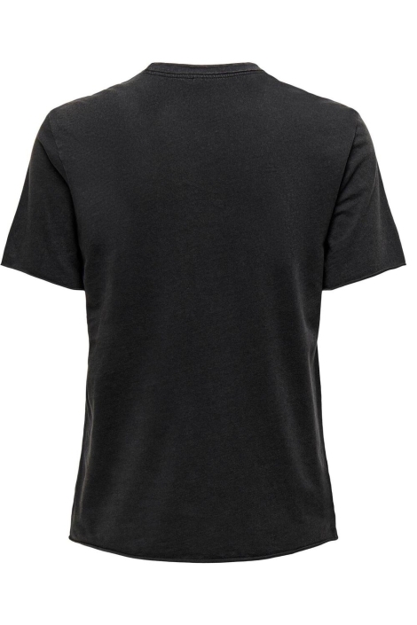 Only zwarte dames t-shirt | Achteraanzicht