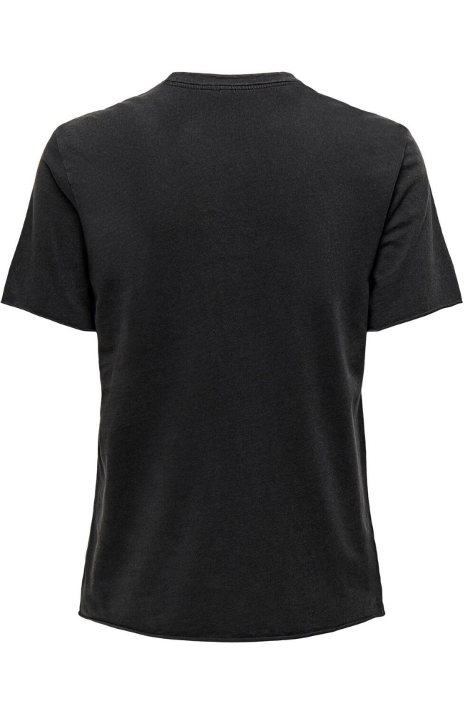 Only zwarte dames t-shirt | Achteraanzicht