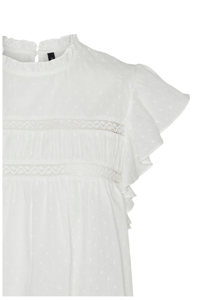 Vero Moda ecru dames t-shirt | Close up