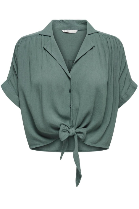 Only groene dames blouse | Vooraanzicht