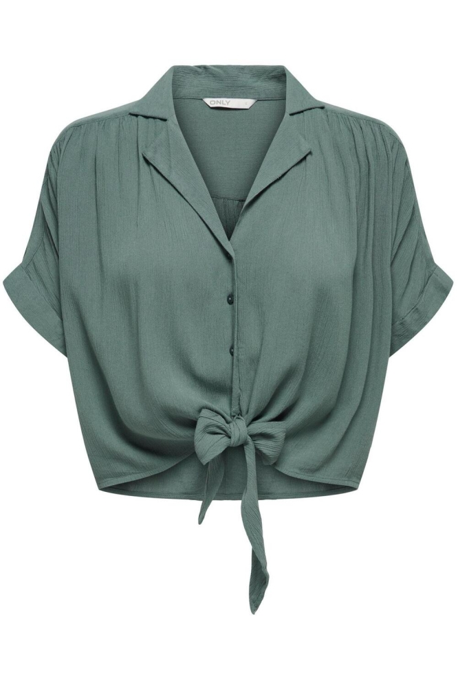 Only groene dames blouse | Vooraanzicht