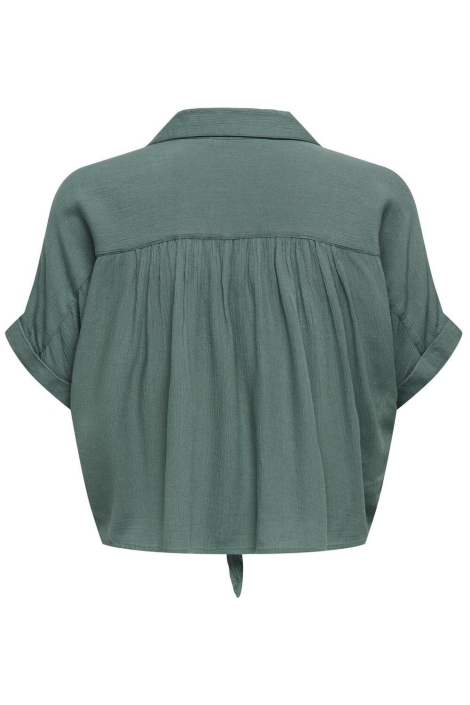 Only groene dames blouse | Achteraanzicht