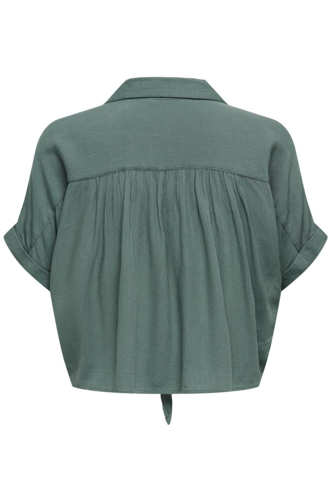 Only groene dames blouse | Achteraanzicht