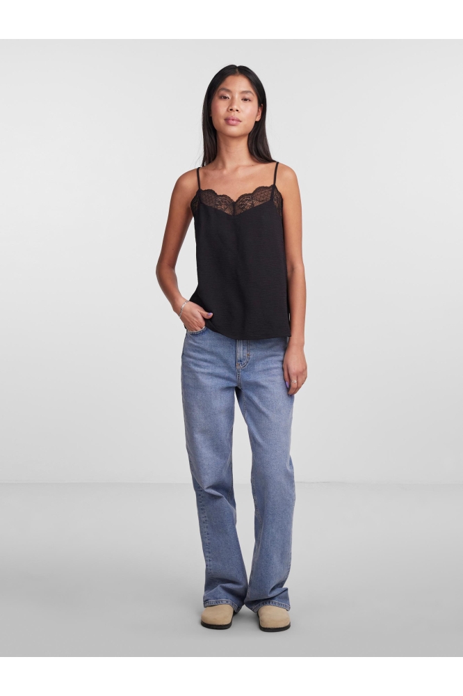 Pieces zwarte dames top