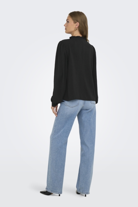 Jacqueline de Yong zwarte dames t-shirt | Model