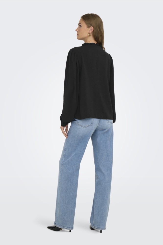 Jacqueline de Yong zwarte dames t-shirt | Model