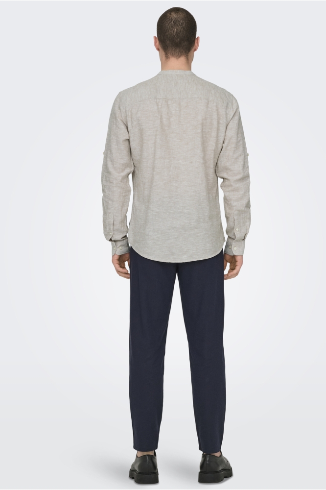 Only & Sons beige heren overhemd | Model