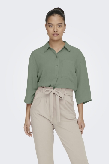 Jacqueline de Yong JDYDIVYA 3/4 LOOSE SHIRT WVN NOOS 15271186 SEA SPRAY