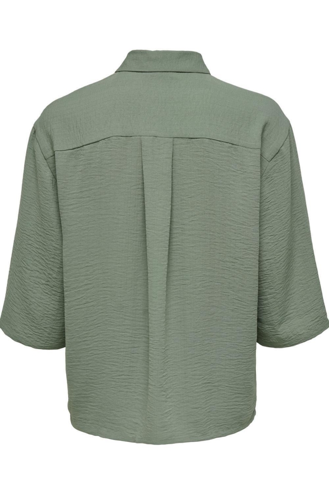 Jacqueline de Yong groene dames blouse | Achteraanzicht