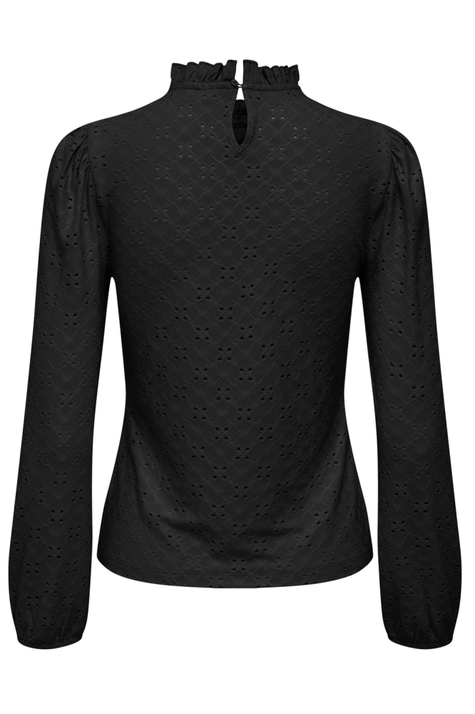 Jacqueline de Yong zwarte dames t-shirt | Achteraanzicht