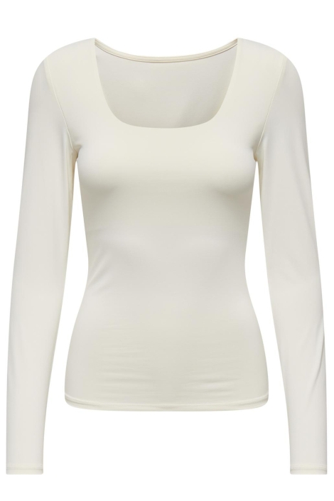 Only witte dames t-shirt | Vooraanzicht