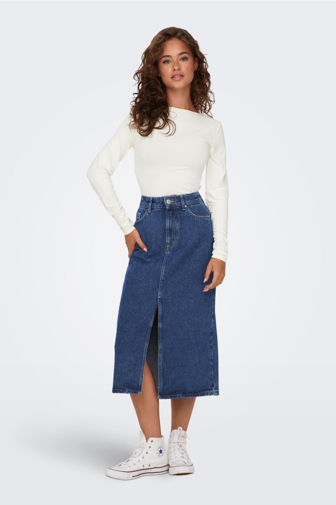 Only witte dames t-shirt | Model