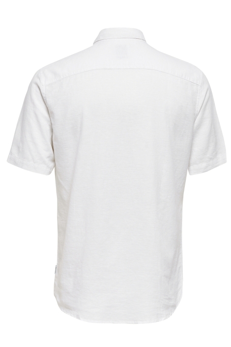 Only & Sons witte heren overhemd | Achteraanzicht