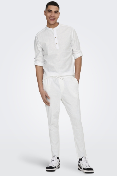 Only & Sons witte heren overhemd | Model