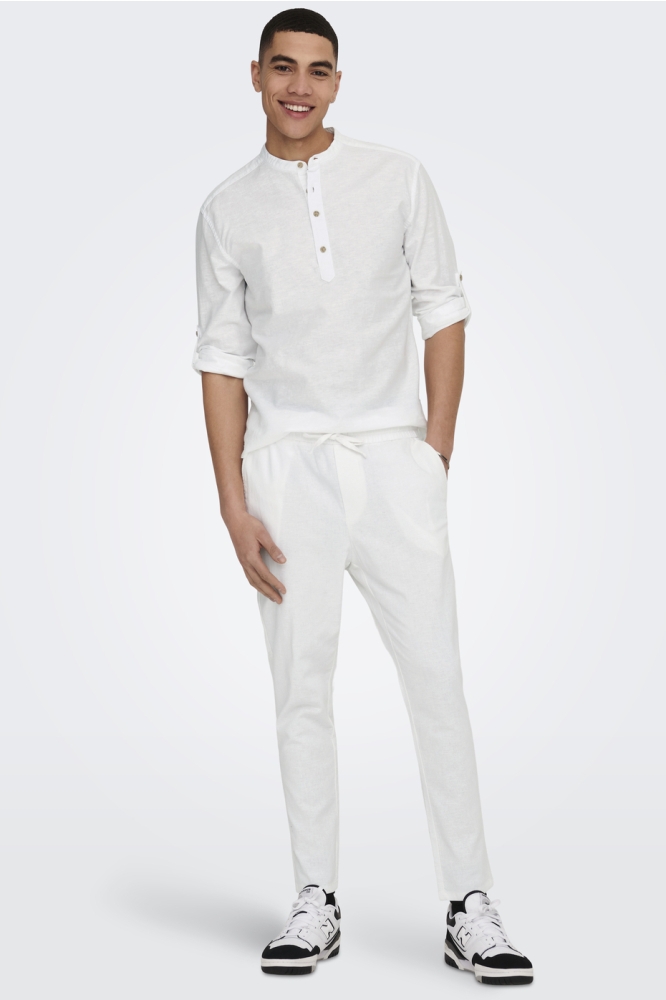 Only & Sons witte heren overhemd | Model