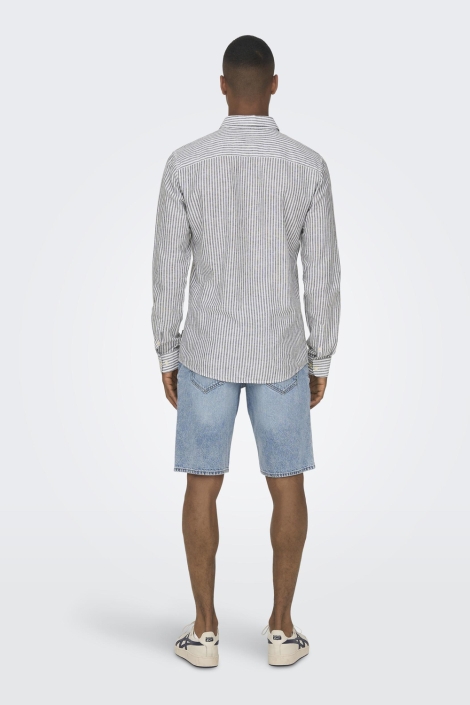 Only & Sons blauwe heren overhemd | Model