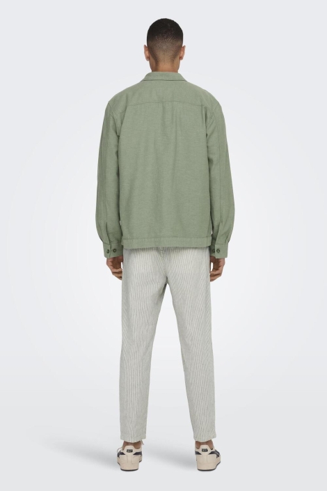 Only & Sons groene heren overhemd | Model