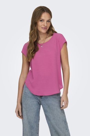 Only ONLVIC S/S SOLID TOP NOOS PTM 15142784 Raspberry Rose