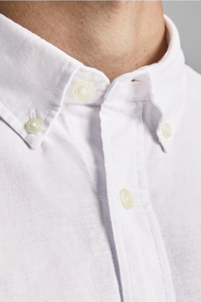 Jack & Jones witte heren overhemd | Close up