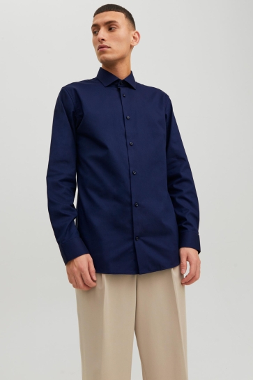 Jack & Jones JPRBLAPARKER SHIRT L/S NOOS 12227385 Perfect Navy