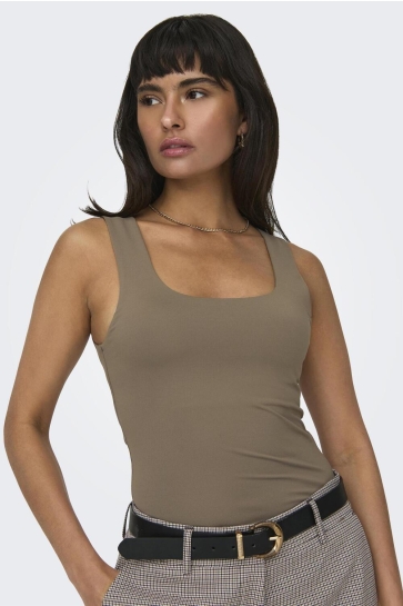 Only ONLEA S/L 2-WAYS FIT TOP JRS NOOS 15278090 WALNUT