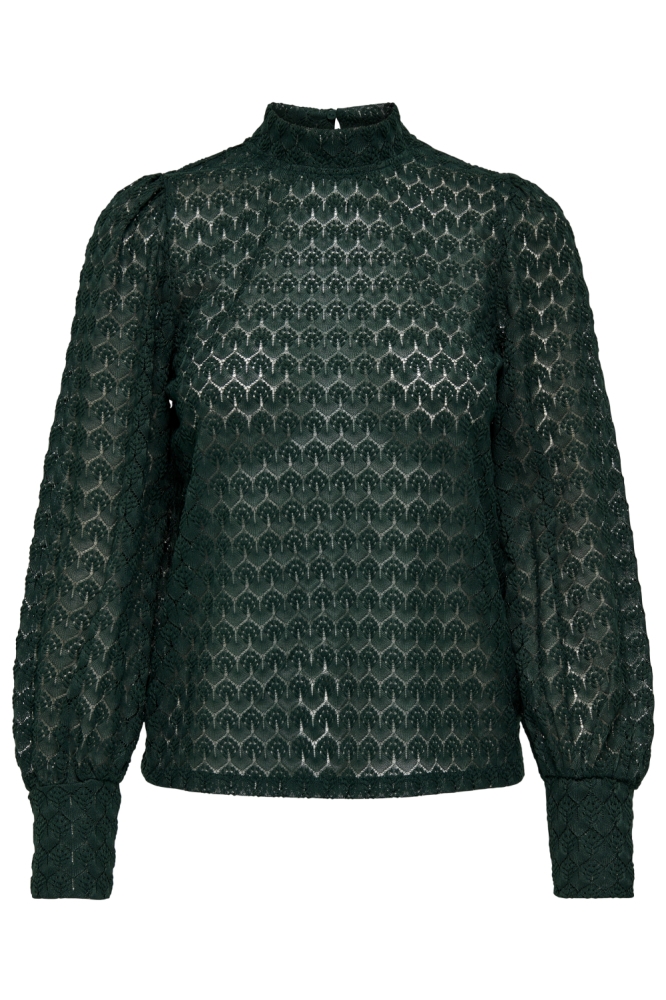 Jacqueline de Yong groene dames top | Vooraanzicht