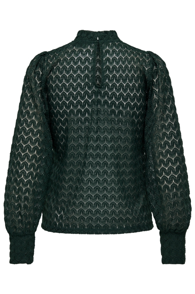Jacqueline de Yong groene dames top | Achteraanzicht