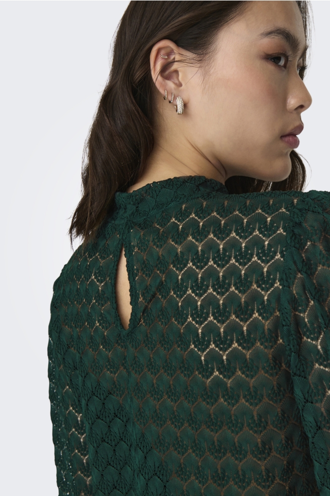 Jacqueline de Yong groene dames top | Close up