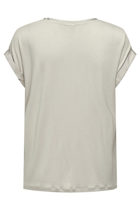 Only beige dames t-shirt | Achteraanzicht