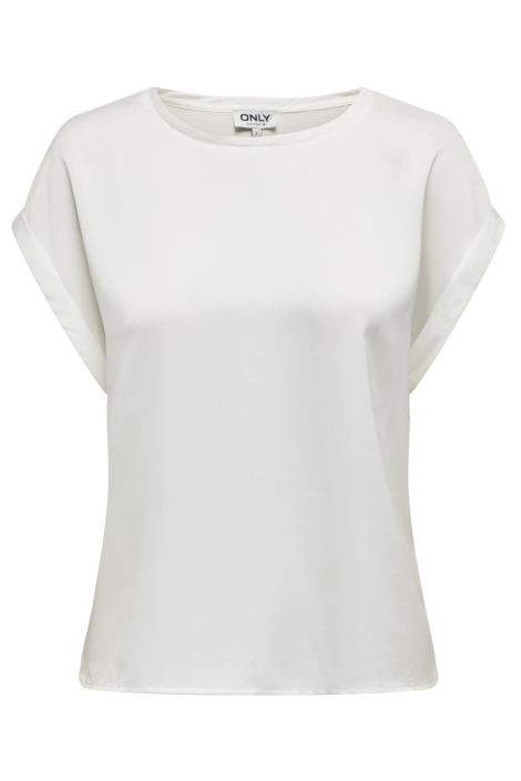 Only witte dames t-shirt | Vooraanzicht