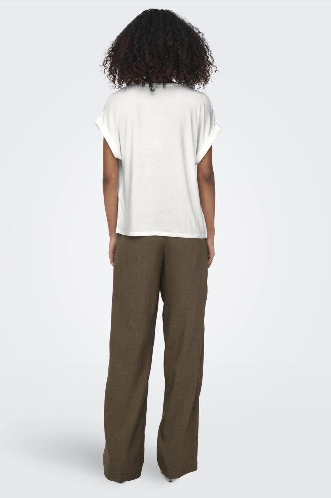 Only witte dames t-shirt | Model