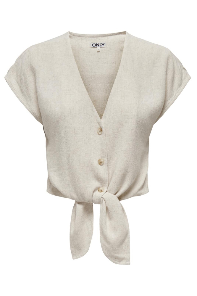 Only beige dames blouse | Vooraanzicht