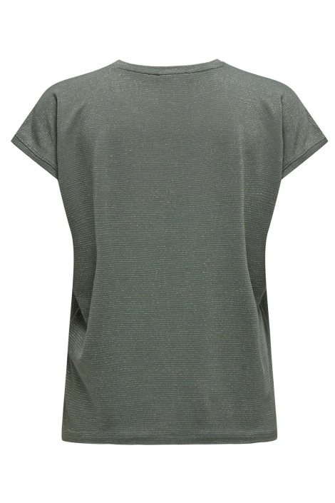 Only groene dames t-shirt | Achteraanzicht